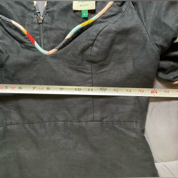 FARM Rio Black Colored Stripes Mini Dress Size Medium - Picture 8 of 13